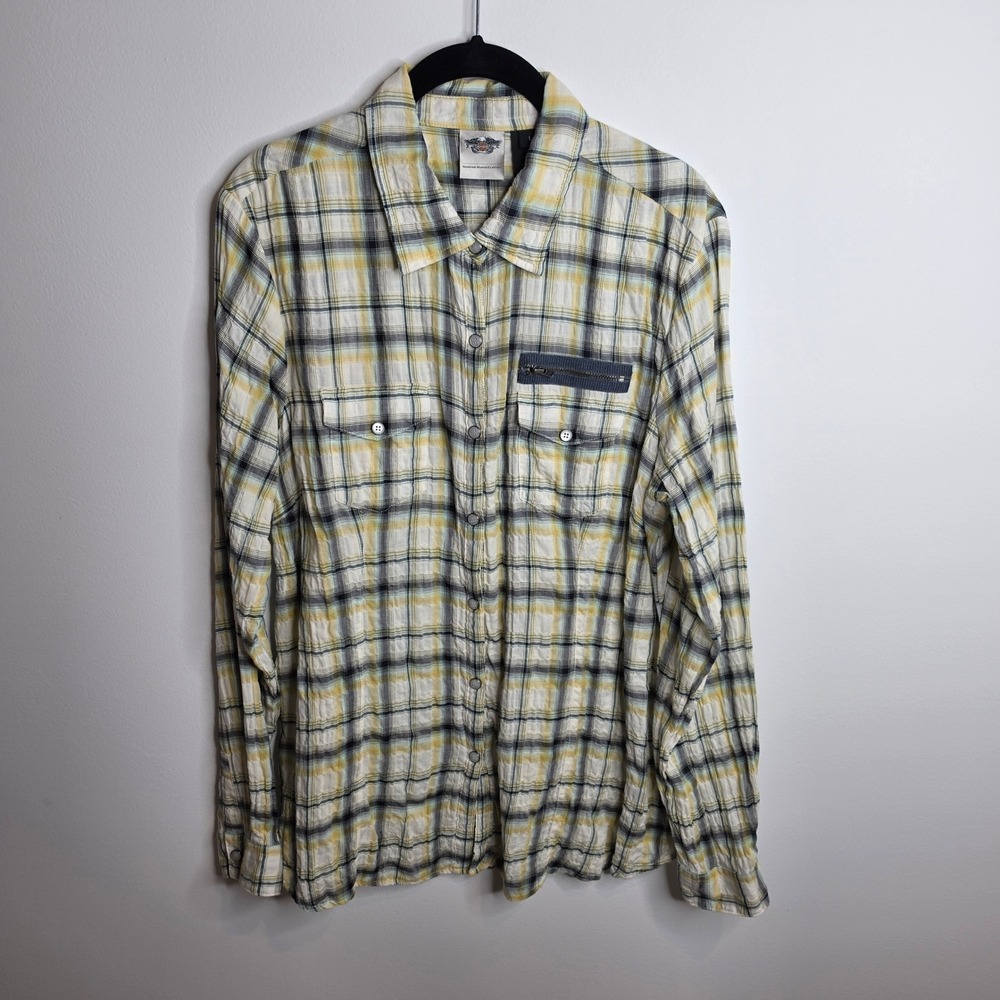 Harley Davidson Button Up Womens Large